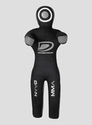 Black MMA fighting Dummy with DAAN MMA branding on a gray background