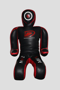 Black and red martial arts dummy