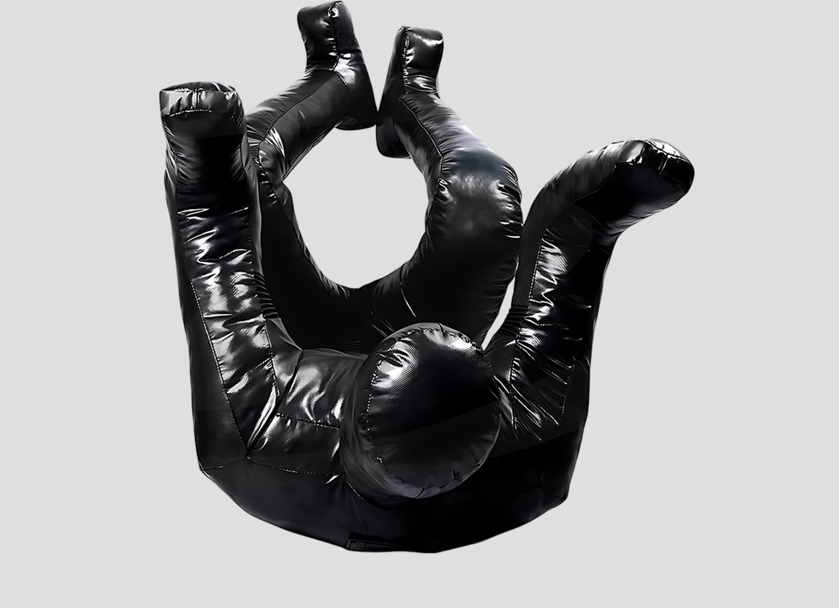 Premium Black Vinyl Spidy BJJ Grappling Dummy