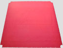 Red tarp with grommets on a white background