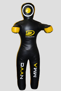 DAAN MMA Elite Grappling Dummy: Premium Yellow Leather Power Partner