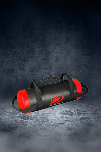 DAAN MMA Red Vinyl Sandbag Workout Training Power Bag with Handles & Zipper