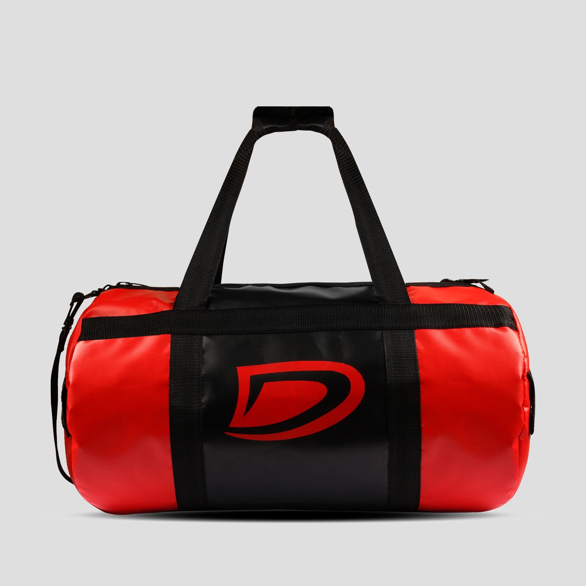 Vinyl Duffel Bag for Gym & Travel - Red