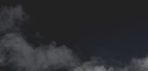 Decorative dark smoke effect on a black background.