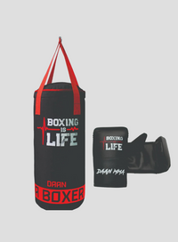 Kids Punching Bag Set with Free Boxing Gloves