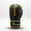 DAAN Apex boxing glove angled, gold detailing
