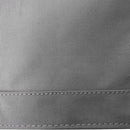 Close-up of gray fabric with stitching detail