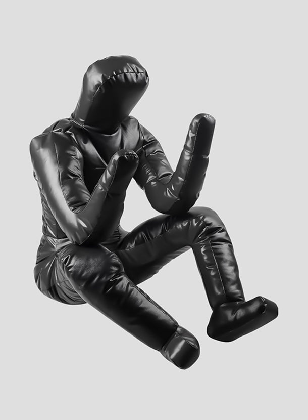 Premium Black Vinyl BJJ Grappling Dummy